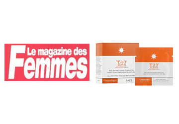 Lingette auto-bronzante TanTowel paru dans Le Magazine des Femmes - Juin 2023